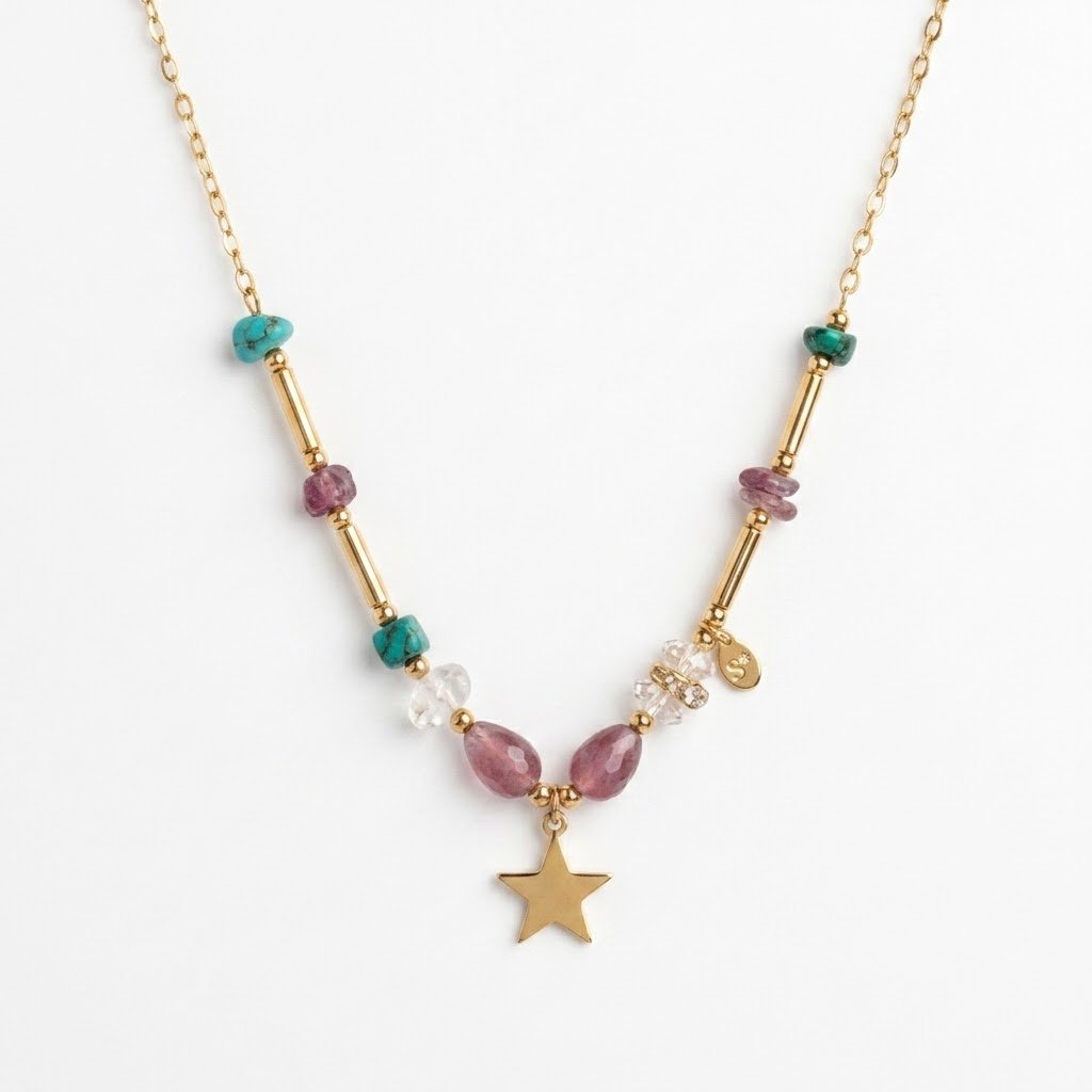 collar Collar Estrella Multicolor - Imagen 1